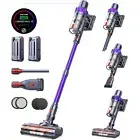 Cordless Vacuum Cleaner, 2 Batteries 110 Mins Runtime Vacuum Cleaners for Home