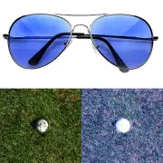 Golf Ball Finder Glasses Light Blue Lens Less Straining Sunglasses Aviator Pilot