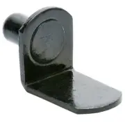 1/4" Black "Bracket" Shelf Support Pegs - 25 Pack