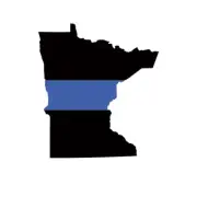 Minnesota State Shaped The Thin Blue Line Sticker