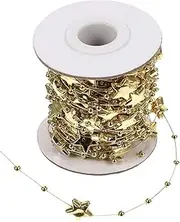 COHEALI 1 Roll Creative Star Bead String for DIY Jewelry Making Star Bead for Bracelet and Necklace Crafts Present Decoration for Festival Parties
