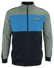 OuterStuff NFL Youth Performance Full Zip Stripe Jacket , Los Angeles Chargers