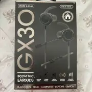 Sentry GX30 Gaming Boom Mic Earbuds !!! NEW NEVER OPENED!!!!!