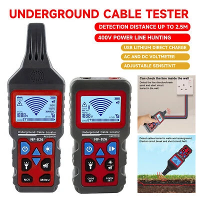 Underground Cable Tester Locator Wire Tracker Detection Wall Electrical Tracer