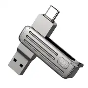 Aigo W381 USB3.2 Gen1 Flash Drive USB-A & Type-C 256GB 128GB 220MB/s Fast Speed Pendrive U Disk for Phone Laptop Compute