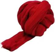 Nvzi-b Merino Wool Roving 2.2 lb for Spinning | Soft Chunky Jumbo Yarn for Arm Knitting Blanket ，Felting Core, Carded Stuffing，Wine Red