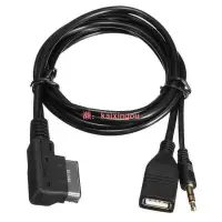 在飛比找露天拍賣優惠-Car AMI AUX USB Cable for iPhn