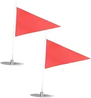 HANABASS Golf Training Cup Set Hole Flag Portable Putting Cup Golf Practice Aid Oxford Cloth Stainless Steel