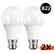 2 X B22 LED Light Bulbs Globe Energy Saver Warm Cool White 3W 5W 10W 15W 20W