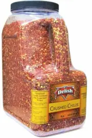 Dehydrated Dried Crushed Chilies Red Pepper Flakes by Its Delish – 4 LB Bulk Jar