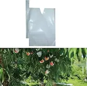 HouWanA White Protection Paper Bags 100pcs 6.2X7.7inch (16x20) for Fruit Trees, Orchard, Plants, Frost Protection