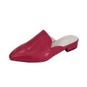 PEERAGE Maggie Women's Wide Width Pointed Toe Leather Mules