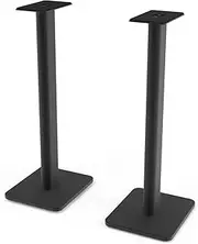 Kanto SP26PL Universal Speaker Floor Stands for Bookshelf Speakers | 26” Tall | Two Sizes Rotating Top Plate w/Foam Padding | Carpet & Hardwood Feet | Hidden Cables | ¼”-20 Mounting | Black | Pair