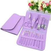 See Ever 16 in 1 Manicure Set- Professional Manicure Kit Pedicure Kit For Women Men, Stainless Steel Nail Clippers Tools Set For Household, Facial Nail Care Kit with Travel Case (Multi Color)