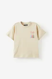 [Cotton On Kids] Cotton On Kids - Fender Drop Shoulder Short Sleeve Tee - Lcn mt fender/rainy day 5 LCN MT FENDER/RAINY DAY