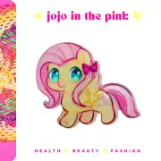 [FREE SHIPPING]My Little Pony Fluttershy Acrylic Hair Clip Kids Hair Accessories