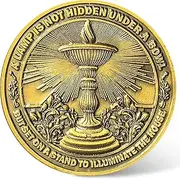 Zinc Alloy Christian Challenge Coin - 1.57 inch Inspirational Token with Protective Case - Faith-Based Collectible for Encouragement and Wisdom﻿ ﻿