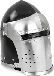Helmet Medieval Barbuta Knight Templar Armor Steel Crusader Larp Armour