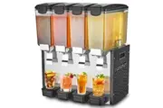 VEVOR Commercial Beverage Dispenser 10L x 4 Tanks Cold Juice Ice Drink Dispenser