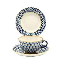 在飛比找PChome24h購物優惠-俄羅斯Imperial Porcelain-經典網紋下午茶系