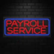Payroll Services Sign for Business Displays | LED Flex Neon | 32"W x 13"H x 1"D