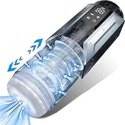 Automatic Male Masturbator Sex Toys for Men, Adult Toy Male Sex Toys with 7 Thrusting & 7 Rotating Modes, 3D Realistic Textured Pocket Pussy Mens Sex Toys with LCD Display, Male Stroker Adult Sex Toy & Games