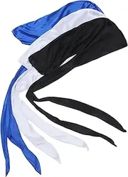 [Healeved] Bandana Turban for Men Long Tail Pirate Wrap Lightweight Breathable Perfect for Daily Use