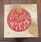 NEW Pottery Barn 'Tis The Season Holiday Appetizer Plates S4 Snack Plate Set