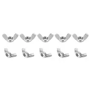 M10x1.5mm(DxP) Butterfly Wing Nuts 12Pack Stainless Steel Wing-Nut Silver