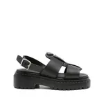 [Prada] Prada Buckle Platform Sandals 37 IT BLACK