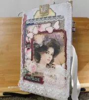 Junk Journal OOAK Vintage Style 116 Pages 9" x 5.5" Lady A