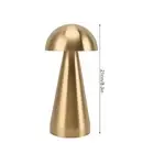 AU Mushroom Shape Table Lamp 3 Color Temperature LED Dimmable Cordless USB Recha