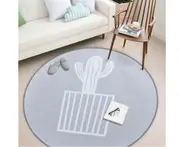 Nordic Style Round Decorative Carpet Area Rug Foot Door Hanging Basket Mat - 4#