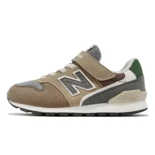 【NEW BALANCE】童鞋 996 V3 寬楦 中童 棕 灰 綠 麂皮 魔鬼氈 小朋友 休閒鞋 NB 紐巴倫(YV996MA3-W)