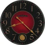 Vanderbilt Wall Clock II 549-510 – Oversized Wrought-Iron with Quartz Movement