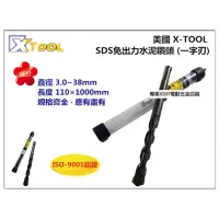 在飛比找momo購物網優惠-【美國 XTOOL】四溝 免出力水泥鑽頭 鑽尾 一字刃 8m