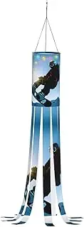 Halloween Garden Snowboarding Picture Windsock Lights Halloween Lighted Windsock for Patio Yard Pathway Party Decor