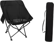 Abbraccia Folding Camping Chair Outdoor Moon Chair Stable Heavy Duty Portable Chair Beach Chair for Camping Outside Backpacking Hiking