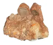 Hematoid Quartz Cluster - A