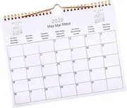 Multilingual Calendar, Monthly Wall Schedule, Academic Calendar Organizer, Widely Applicable, Efficient Monthly System, 29cm, For Kitchen, Classroom, Bedroom Use