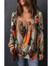 GGP Mixed Print Blouse Xl