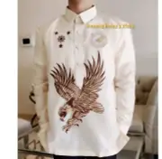 Barong Tagalog For Men (XL) Beige with Philippine eagle