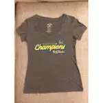 近全新  NBA金州勇士 美版女生 S號 2017總冠軍 短袖T恤 灰 CHAMPION T SHIRT