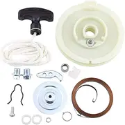 Pull Starter Repair Kit Complete Rebuild Kit for Polaris Sportsman 500 1996 to 2011 ATV Includes Reel Ratchet Pull Rope with Handle Washers Springs Metal Plastic As