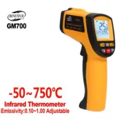 Non Contact Infrared Thermometer -50~750°C Temperature Laser Gun High Temp IR