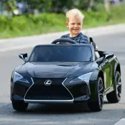 CostwayLexus Official Licensed Electric Ride on Car with 2.4G Remote Control-Black
