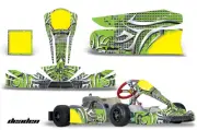 Go Kart Graphics Kit Decal Sticker Wrap For Tony Kart Cadet DEADEN GREEN