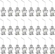 uxcell 24pcs Blunt Tip Dispensing Needle 32 Gauge 0.4" 45 Degrees Bent Flow Design Bent Dispensing Tips with Luer Lock & Storage Box for Adhesive Glue Dispensing, Silver Tone