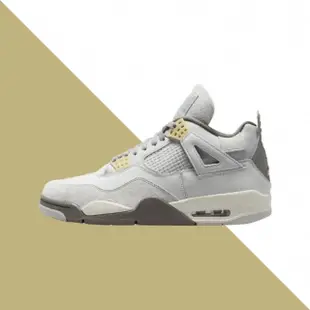 【NIKE 耐吉】休閒鞋 Air Jordan 4 Retro SE Craft 工藝光子 灰兔子 麂皮 AJ4 男鞋 DV3742-021