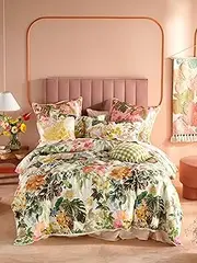 [Linen House] Passionflower Quilt Cover Set, Multicolor, Queen Bed